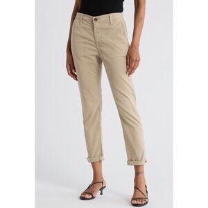 ADRIANO GOLSCHMIED The Caden Beige Tan Rolled Trouser Pants Size 27 NEW NWT